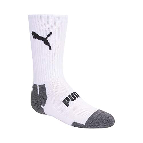 PUMA Boys' 6 Pack Crew Cut Socks - Soft Material, Comfortable Fit, Perfect for School and Play
| PUMA Boys' 6 Pack Crew